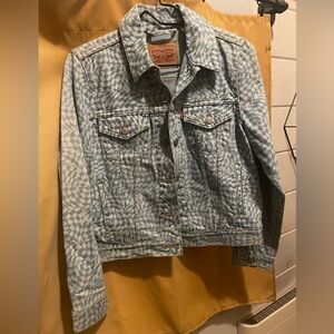 Levi's Light Blue Patterned Women's Denim Jacket